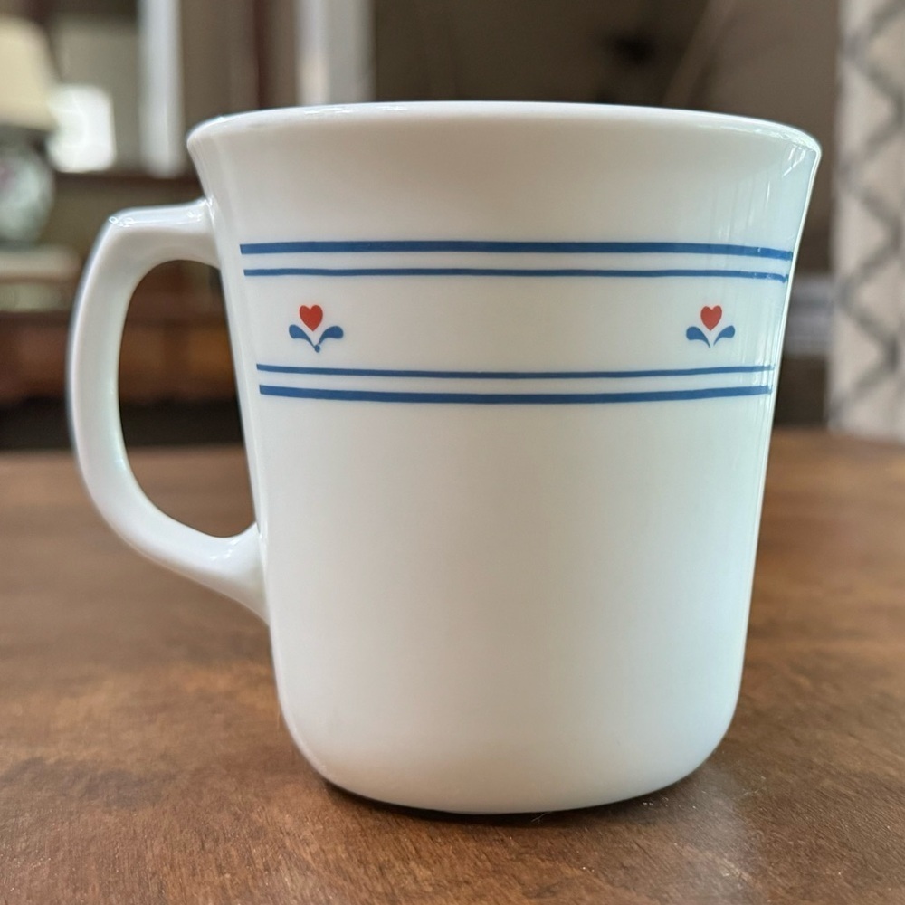 Corning Ware Country Hearts Coffee Cup Mug Tea